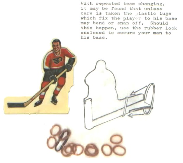 Repair instructions for Coleco banana blade players with a broken tab.